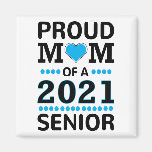 Aimant Fier maman d'une classe supérieure de 2021 de 202