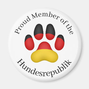 Aimant Fier membre du Hundesrepublik Chien allemand