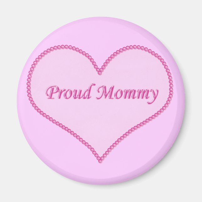 Aimant Fier Mommy Aimant, Rose (Devant)