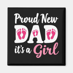 Aimant Fier nouveau papa C'est une fille Révélation du se