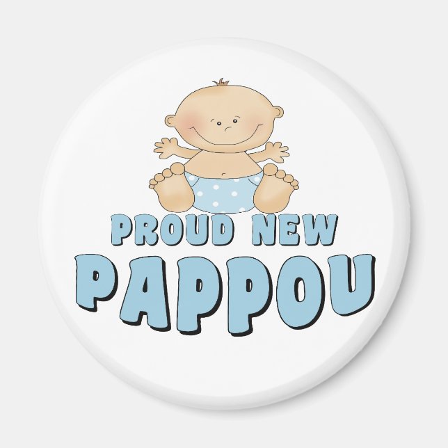 Aimant FIER NOUVEAU Pappou garçon (Devant)