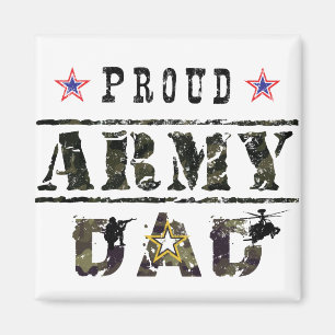 Aimant Fier papa de l'armée