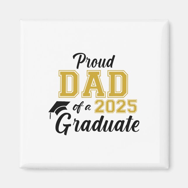 Aimant Fier Papa D'Un Diplômé Papa 2025 2025 S (Devant)