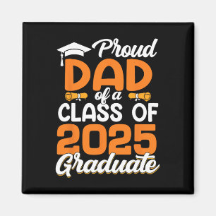 Aimant Fier Papa D'Un Père De 2025 Diplômé Papa Diplômé S