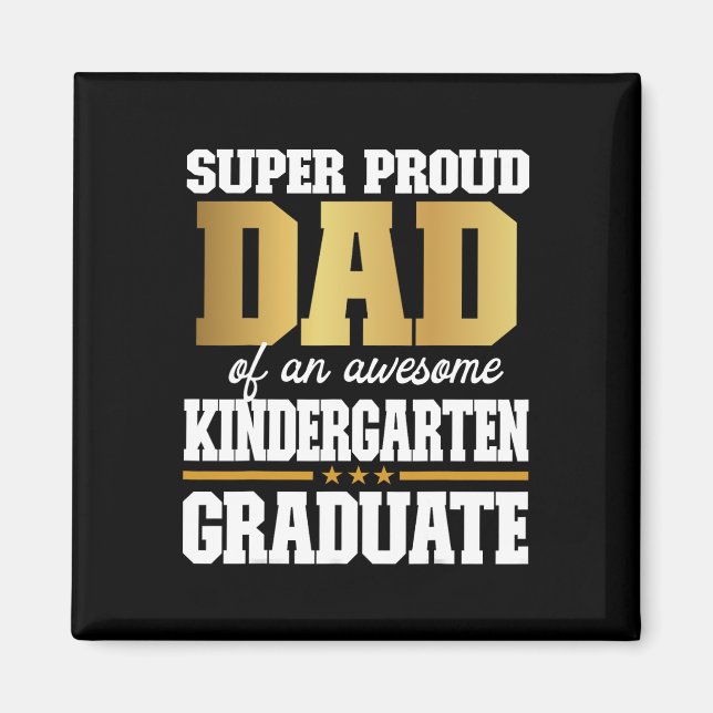 Aimant Fier Papa D'Un Superbe Enseignant De La Maternelle (Devant)