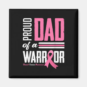 Aimant Fier Papa D'Une Fille Guerrière Cancer Du Sein Awa