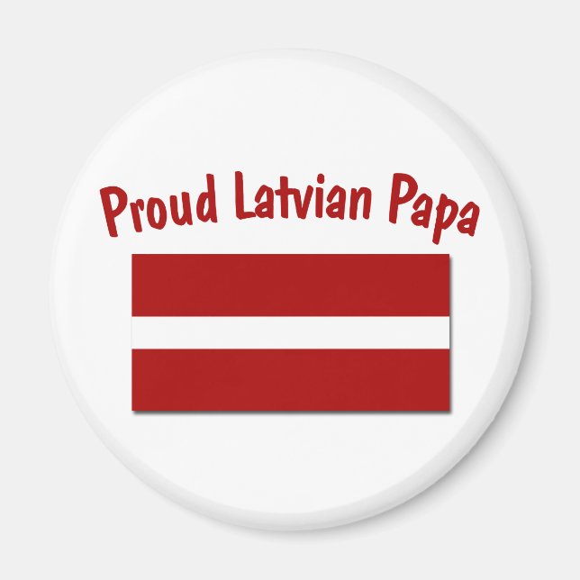 Aimant Fier Papa letton (Devant)