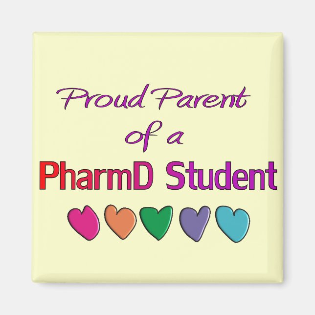 Aimant Fier parent d'un étudiant de PharmD (Devant)
