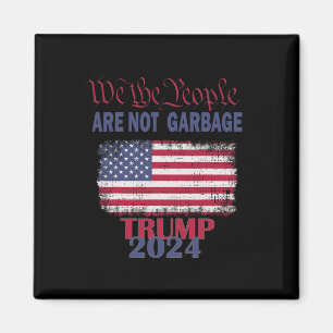 Aimant Fier poubelle partisan de Trump Nous le peuple ne