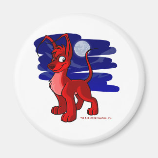 Aimant Fier rouge Gelert par lune
