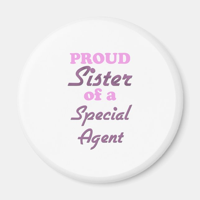 Aimant Fier Soeur d'un agent spécial (Devant)