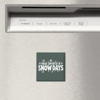 Fier soutien aux jours de neige Flocon de neige d'