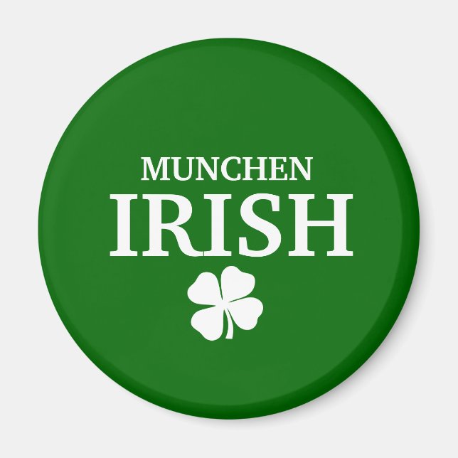 Aimant Fier T-shirt personnalisé Munchen Irish City (Devant)