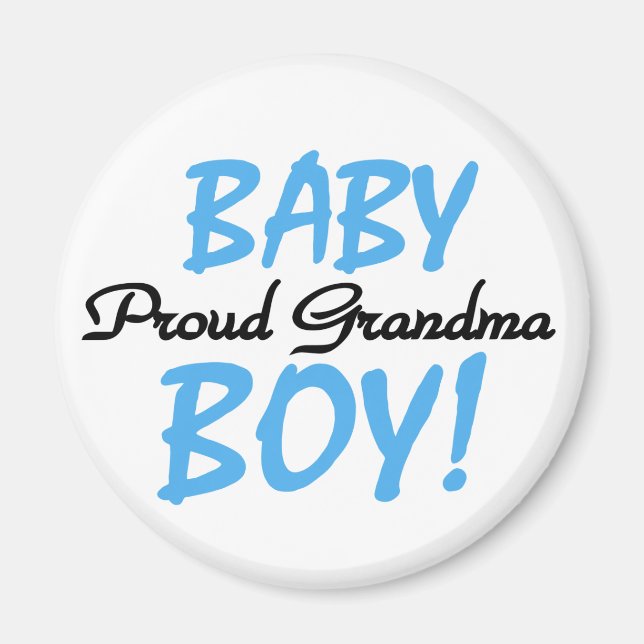 Aimant Fier T-shirts et cadeaux pour bébé grand-mère (Devant)