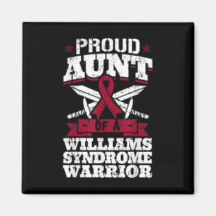 Aimant Fier Tante D'Un Guerrier Du Syndrome Williams