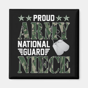 Aimant Fière Armée Garde nationale Nièce Militaire Famill