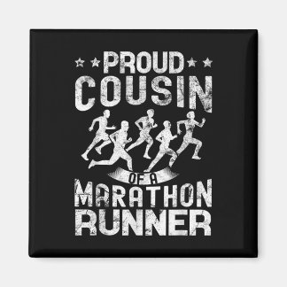 Aimant Fière Cousin D'Un Coureur De Marathon Cousin Dons