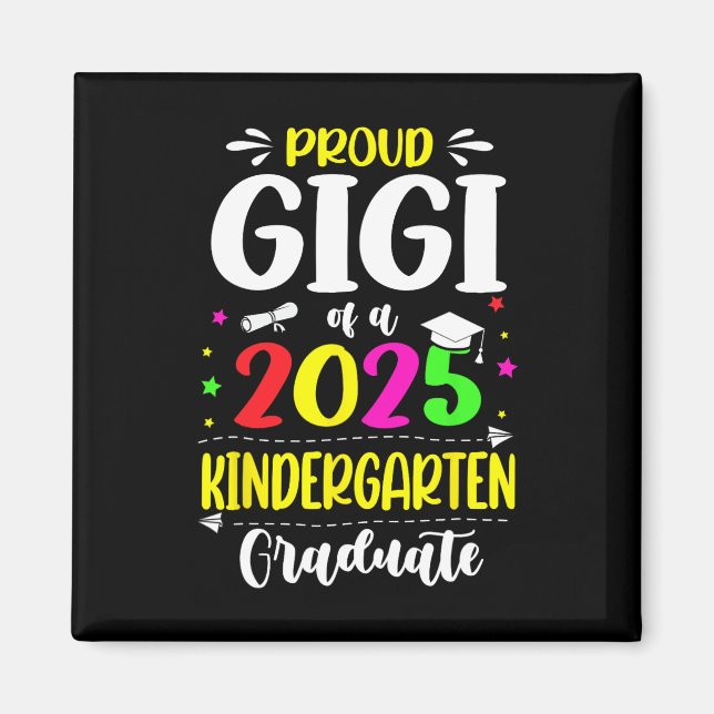 Aimant Fière Gigi D'Un Cl De 2025 Diplômé De La Maternell (Devant)