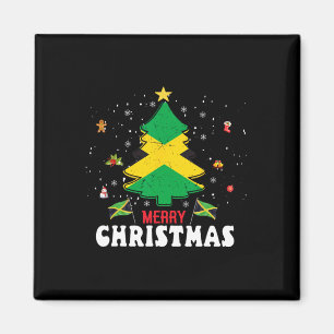 Aimant Fière Jamaïque Drapeau Arbre de Noël Pyjama Patrio