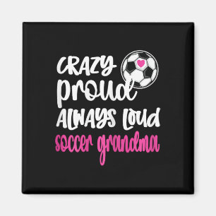 Aimant Fière Maman de Footballeuse Grand-mère de Football