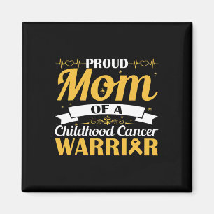 Aimant Fière Maman D'Une Enfance Cancer Guerrier Sensibil