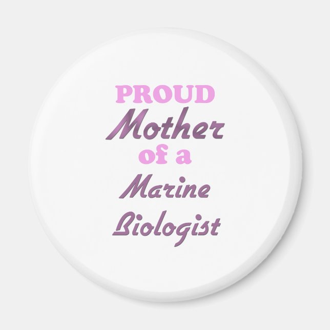 Aimant Fière mère d'un biologiste marin (Devant)