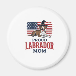 Aimant Fière mère Labrador Patriotique Chien Halloween T-