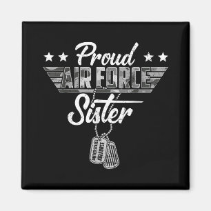 Aimant Fière Soeur de la Force aérienne Camouflage Usaf V