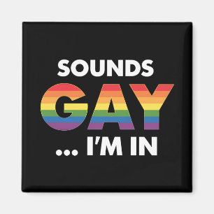 Aimant Fièrement LGBTQ Arc-en-ciel, ça a l'air gay