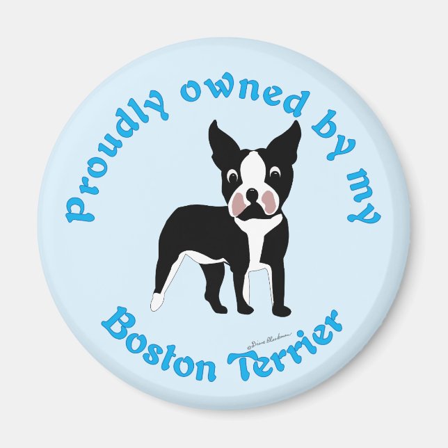 Aimant Fièrement possédé par un Boston Terrier (Devant)