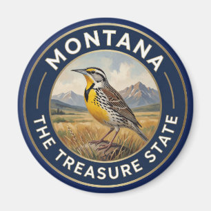 Aimant Fierté de l'État du Montana ✦ Patrimoine de l'État