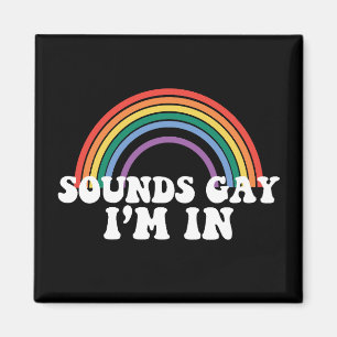 Aimant Fierté gay LGBT Sons gay Je suis en arc-en-ciel ga