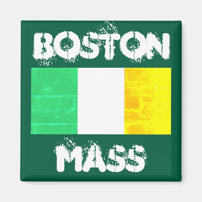 Aimant Fierté Irlandaise Boston Strong – Drapeau Irlandai (Devant)