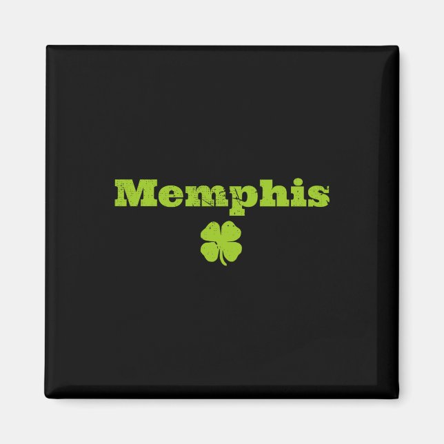 Aimant Fierté irlandaise de Memphis Tn Image Shamrock St  (Devant)