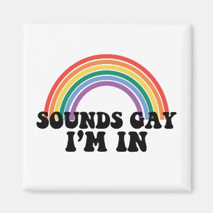 Aimant Fierté LGBT Sons Gay Je Suis Dans Gay Rainbow