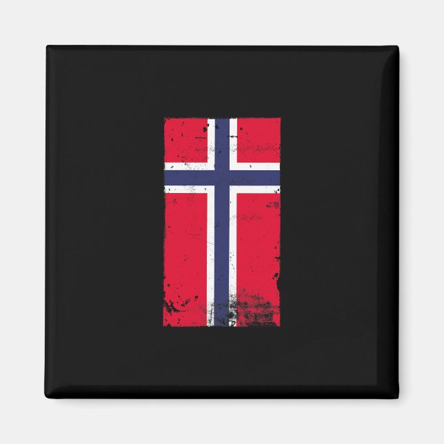 Aimant Fierté norvégienne Voyage Vacances Norvège Drapeau (Devant)
