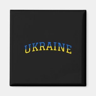 Aimant Fierté patriotique ukrainienne bleu jaune de souti