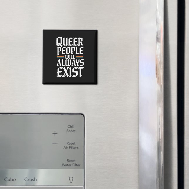 Aimant Fierté queer, la fierté queer, les personnes queer (In situ (réfrigérateur))