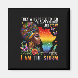 Aimant Fierté Rétro Femme Noire Je Suis L'Inspiration De