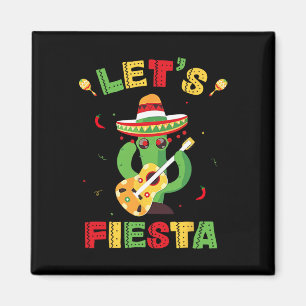 Aimant Fiesta Cinco De Mayo Parti Mexicain Femmes Enfant