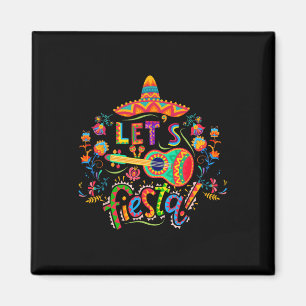 Aimant Fiesta Cinco De Mayo Parti Mexicain Taco Guit