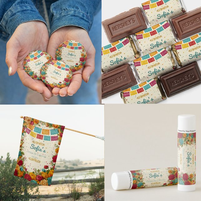 Aimant Fiesta de Colores Quinceanera, sur mesure (Créateur téléchargé)