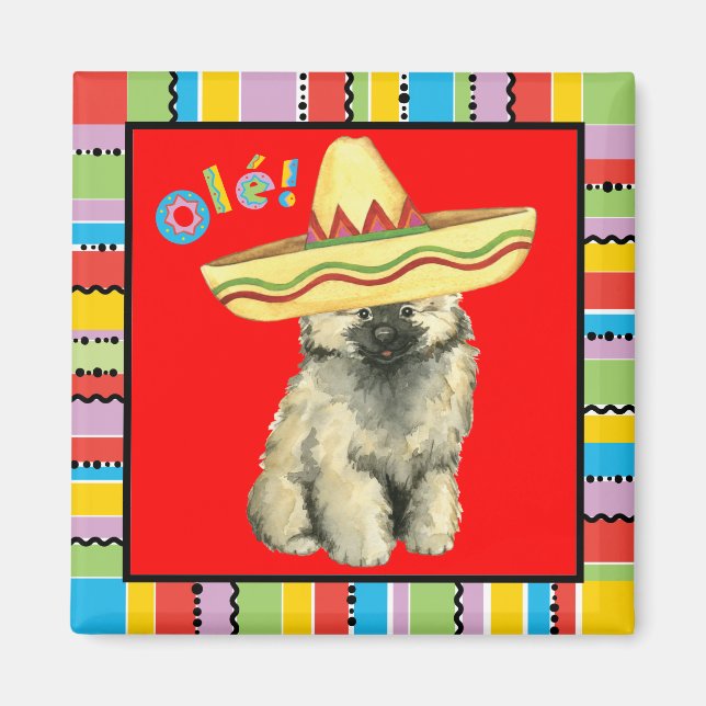 Aimant Fiesta Keeshond (Devant)