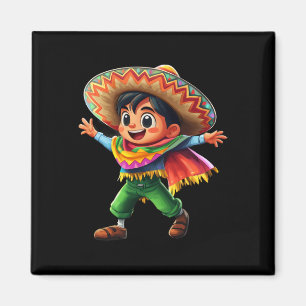 Aimant Fiesta Poncho Cinco De Mayo Enfants Mexicains Cele