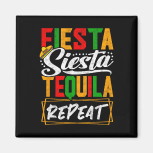 Aimant Fiesta Siesta Tequila Répéter Mexique Cinco mexica