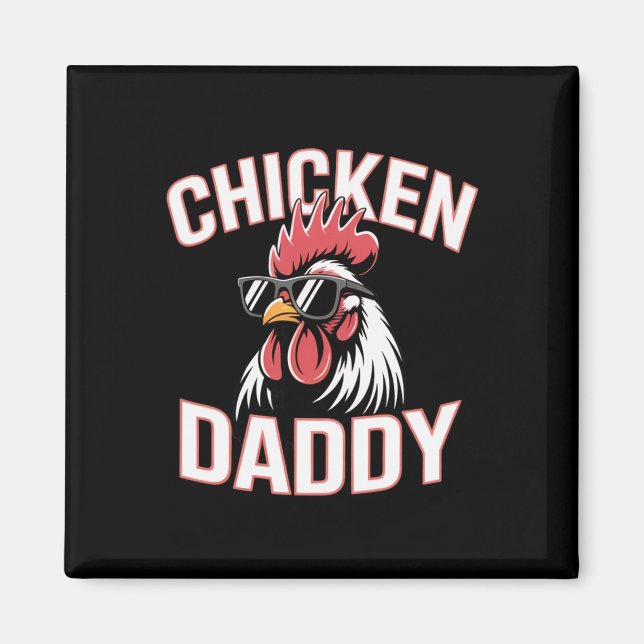 Aimant Fife Life Chicken Daddy Élevage de poulets de ferm (Devant)