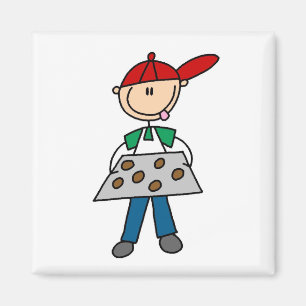 Aimant Figure à bâtonnets faisant cuire des biscuits