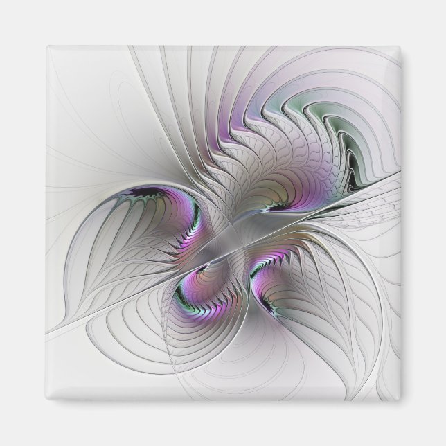 Aimant Figure de fantaisie abstraite moderne timide Art f (Devant)