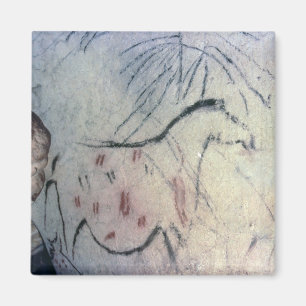 Aimant Figure d'une jument enceinte avec la ligne