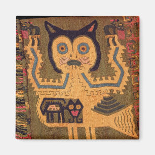 Aimant Figure en laine d'un jaguar, Culture de Paracas